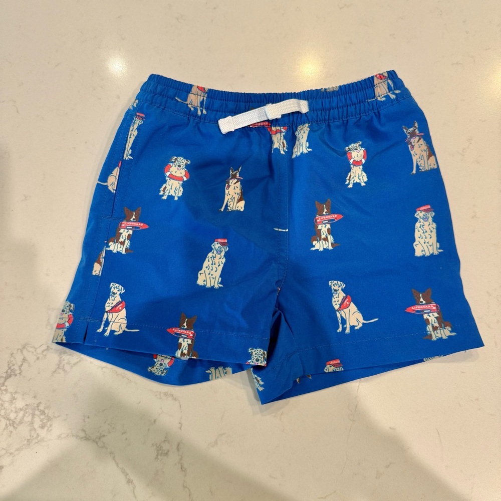 Chubbies Swim Trunks- Blue Dog Pattern Swim Shorts